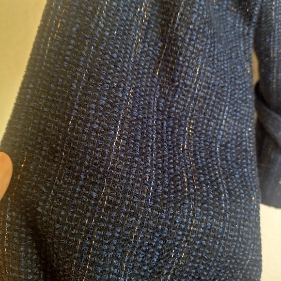 Chanel sailor piter pan collar tweed button down tassel jacket sz 36/ 4 - Picture 6 of 16